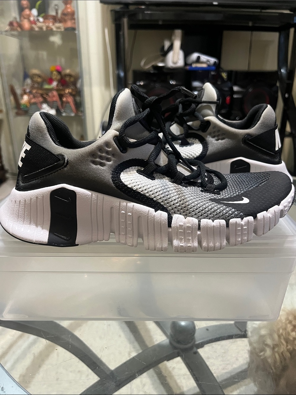 Nike Metcon Black and Gray Women's Cushioning Training Sneakers